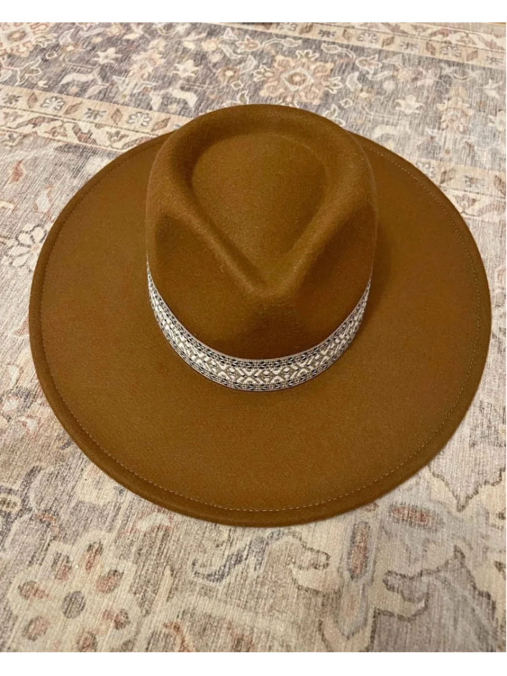 Brown Rancher Fedora Hat NEW